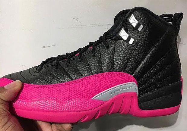 Girl Air Jordan Logo - Air Jordan 12 Releasing In Black Pink For Girls