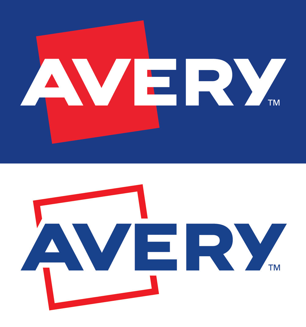 Blue Tilted Square Logo - Brand New: New Logo for Avery by Chermayeff & Geismar & Haviv