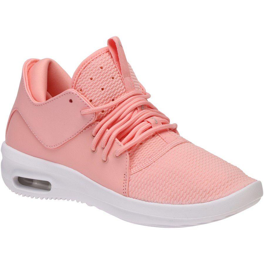 Girl Air Jordan Logo - Girls Youth Jordan Brand Light Pink Air Jordan First Class Shoe