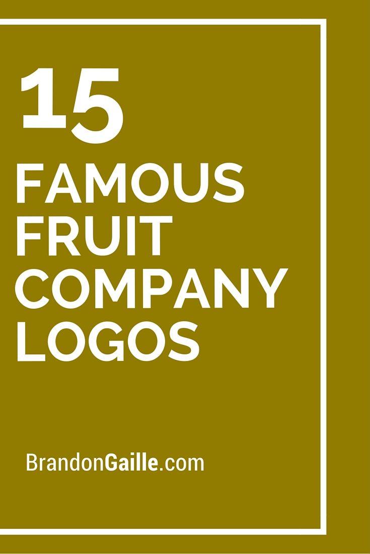 Yellow Fruit Company Logo - 15 Famous Fruit Company Logos | Logos and Names | Logos, Company ...