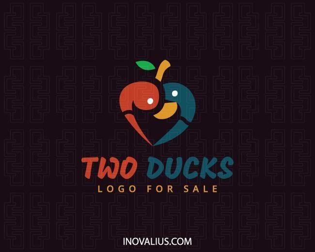 Yellow Fruit Company Logo - Two Ducks Logo For Sale | Inovalius