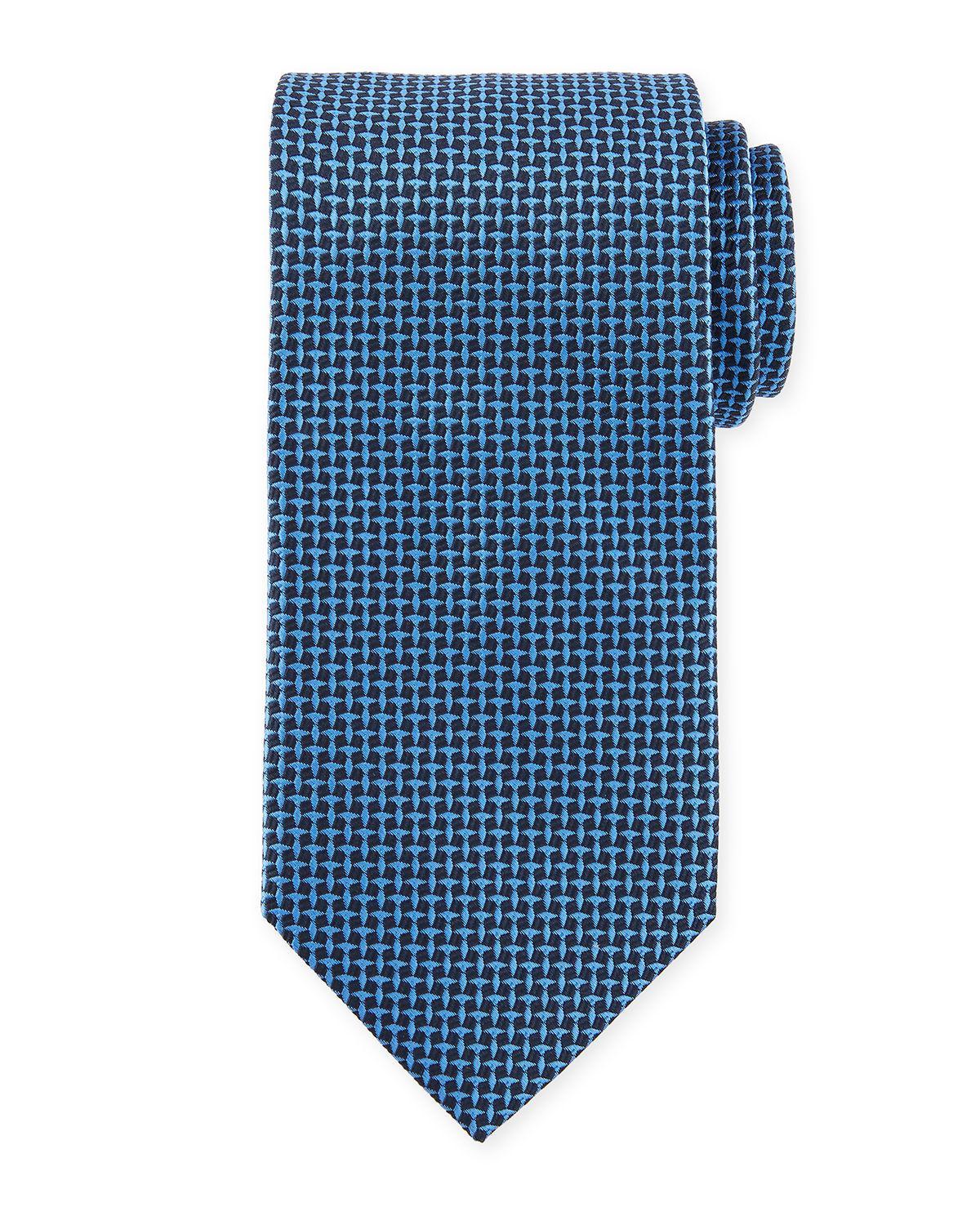 Blue Tilted Square Logo - Lyst Tilted Square Silk Tie in Blue