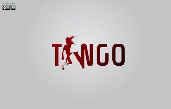 Abstract Red Gray Logo - Abstract Tango Dance Logo