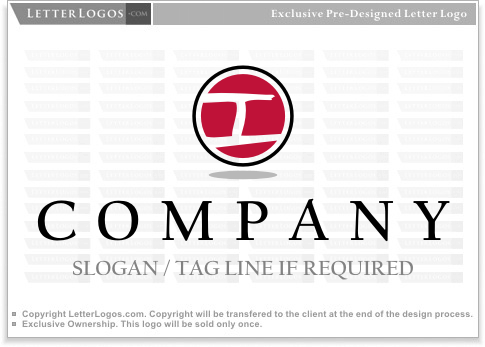 Red Dot Company Logo - Red Dot Letter I Logo ( Letter Logo 39 )