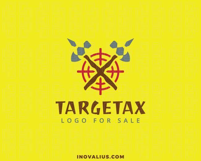 Abstract Red Gray Logo - Target Ax Logo For Sale | Inovalius