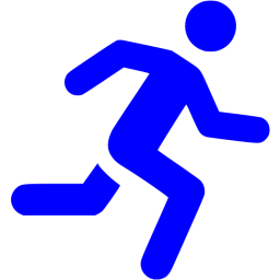 Blue Running Man Logo - Blue running man icon - Free blue man icons