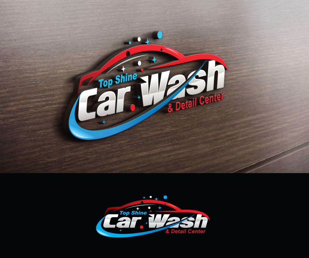 Car Detail Logo - Professional, Masculine, Automotive Logo Design for Top Shine Car