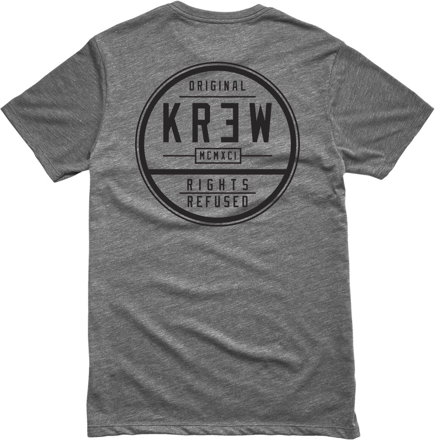 KR3W Skateboarding Logo - KR3W Skateboard Shirt Craft Seal Grey/heather L | eBay