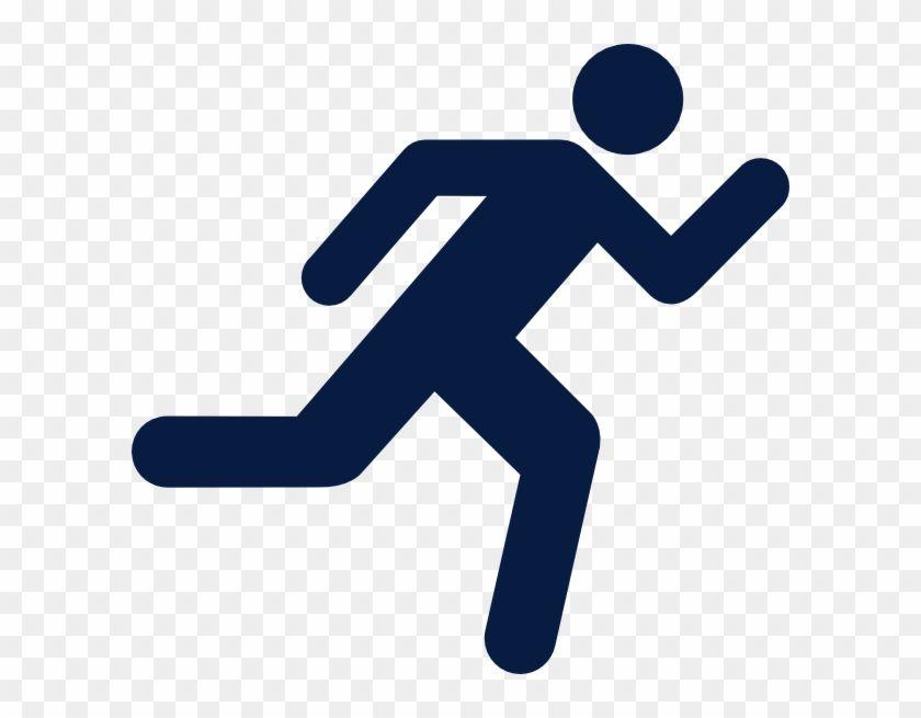 Blue Running Man Logo - Running Man Icon Blue Transparent PNG Clipart Image Download