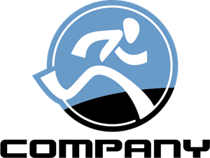 Blue Running Man Logo - Running Logo Vectors Free Download