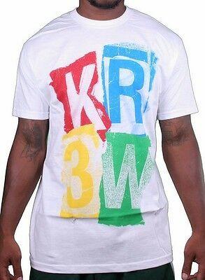 KR3W Skateboarding Logo - KR3W SKATEBOARDING MENS White Black Skraw Ska Skull Regular T Shirt