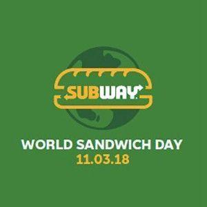 Subway 2018 Logo - World Sandwich Day | Feeding America