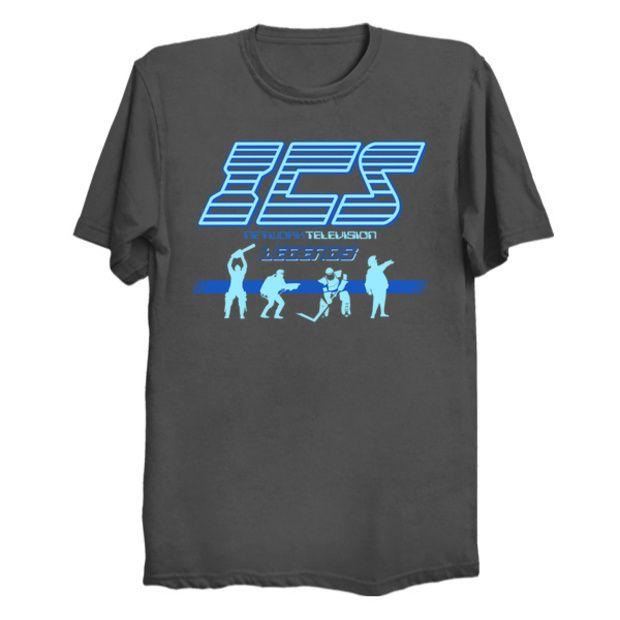 Blue Running Man Logo - ICS Logo Running Man T-Shirt