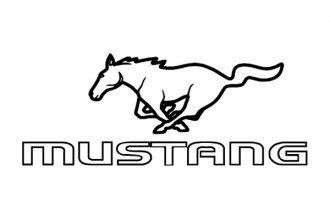 Ford Mustang Pony Logo - Covercraft® FD-11 - Front Silkscreen Mustang and Pony Logo
