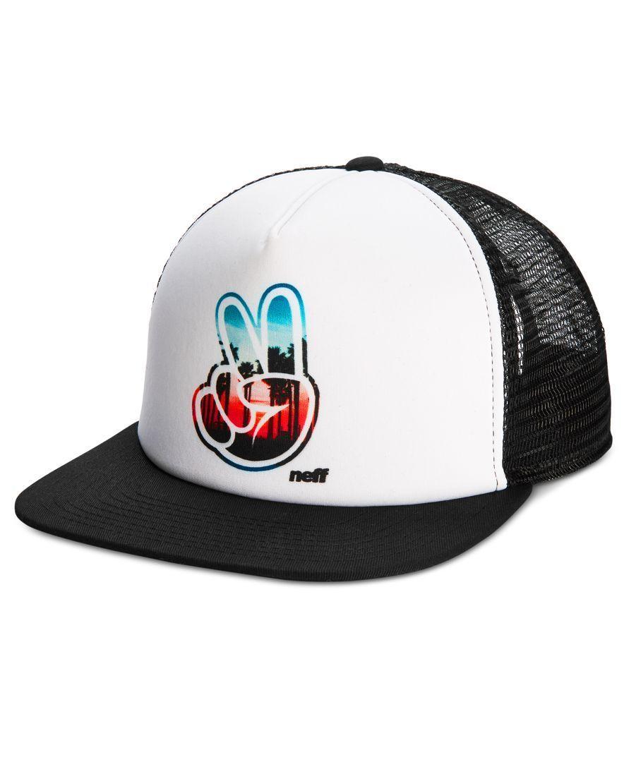 Cool Neff Logo - Neff Men's Jackson Graphic-Print Logo Trucker Hat | HATS/BEANIES ...