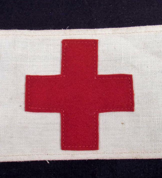 Army Red Cross Logo - US WW1 ARMY RED CROSS CORPSMAN ARM BAND