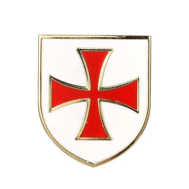 Army Red Cross Logo - Freemason Masonic Mason Lapel Pin Christian Army Crusader Knights