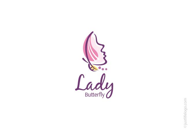 Butterfly Beauty Logo - Lady Butterfly Beauty Logo | Great Logos For Sale