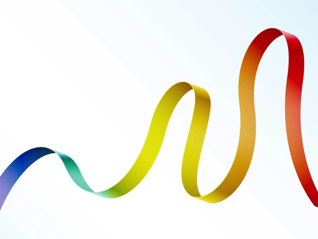 Rainbow Ribbon Logo - Rainbow Ribbon Vector Art & Graphics | freevector.com