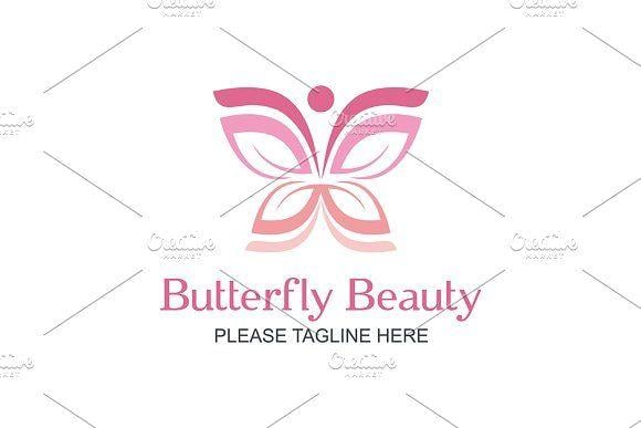 Butterfly Beauty Logo - Butterfly Beauty ~ Logo Templates ~ Creative Market