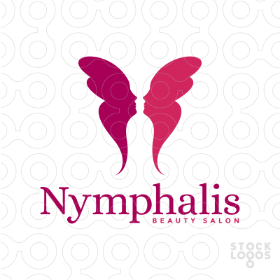 Butterfly Beauty Logo - Exclusive Customizable Logo For Sale: Nymphalis Beauty Salon ...