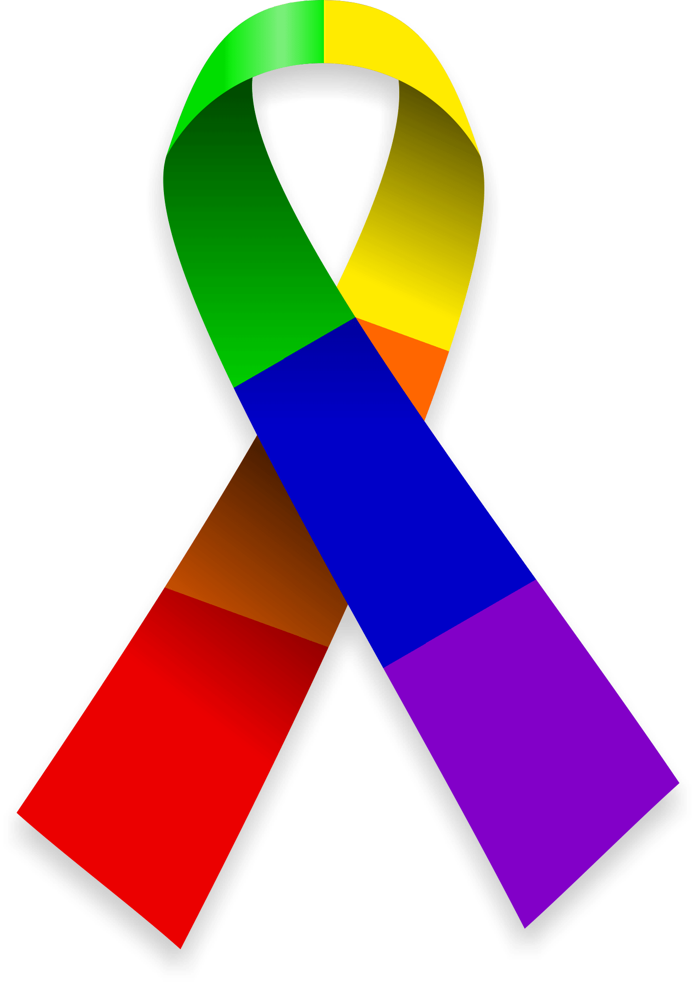 Rainbow Ribbon Logo - Foundation House Rainbow Ribbon