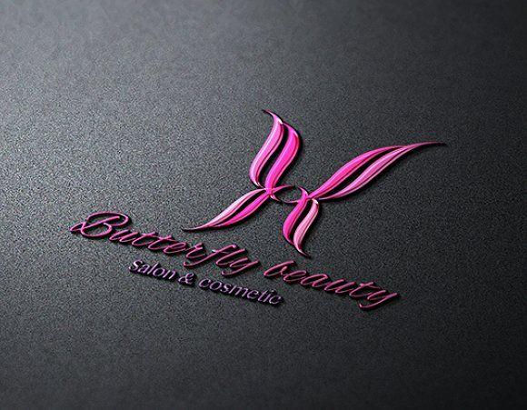 Butterfly Beauty Logo - Butterfly Beauty ~ Logo Templates ~ Creative Market