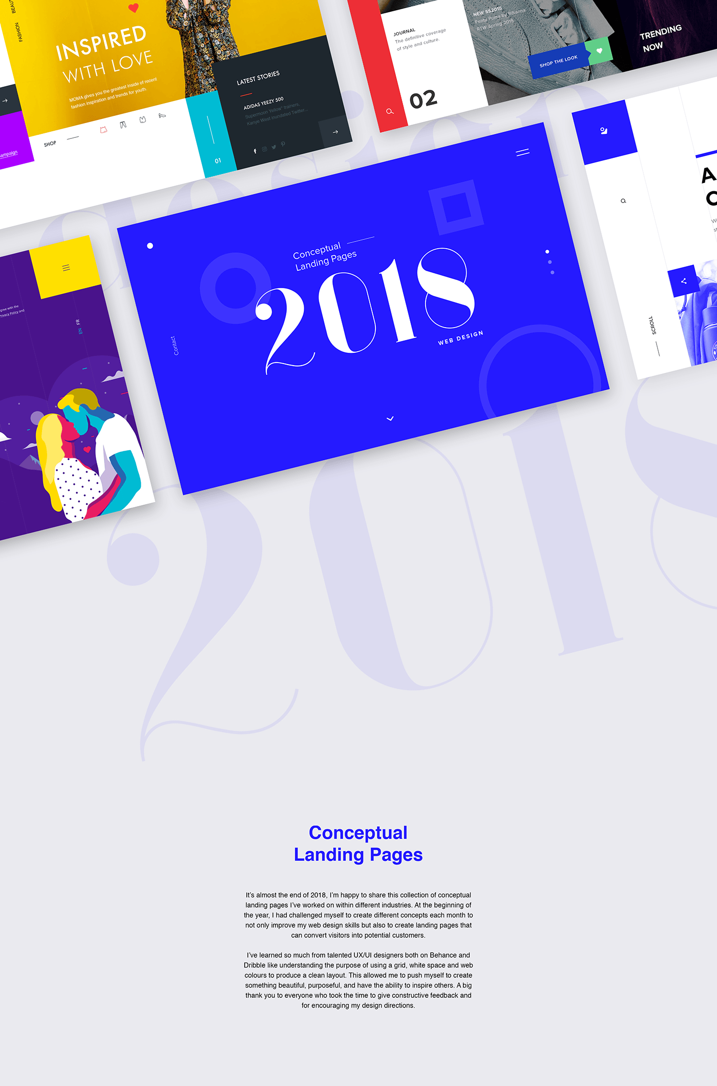 Google 2018 Conceptual Logo - Conceptual Landing Pages 2018 - Web Design on Behance