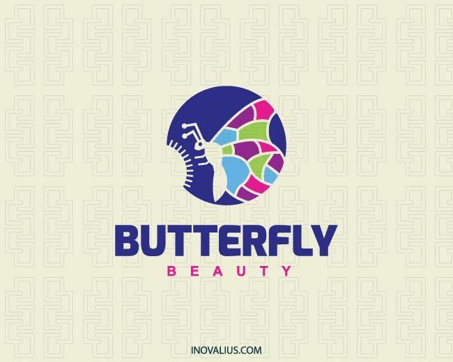 Butterfly Beauty Logo - Butterfly Beauty Logo Design | Inovalius