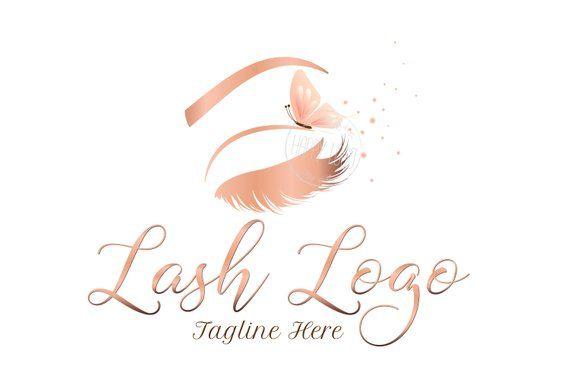 Butterfly Beauty Logo - DIGITAL Custom logo design lash with butterfly logo lashes | Etsy