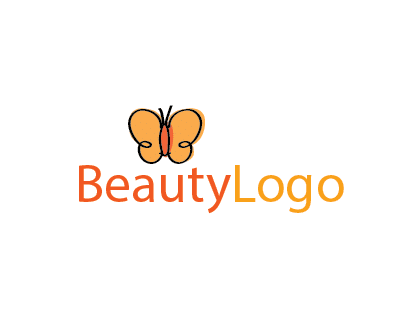 Butterfly Beauty Logo - Butterfly Beauty Logo Vector – Logopik