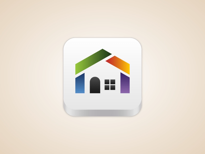 Rainbow Ribbon Logo - Modern Property Logo Vector Template by bevouliin | Dribbble | Dribbble