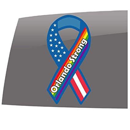 Rainbow Ribbon Logo - Orlando Strong Rainbow Ribbon