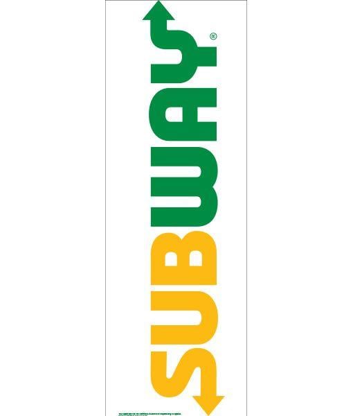 Subway 2018 Logo - Subway Logo on White Vert Banner – T3SignDesign