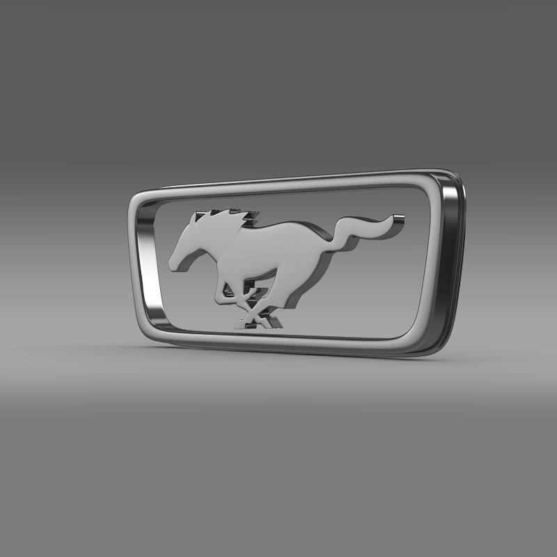 Ford Mustang Pony Logo - Ford Mustang Pony Logo 3D Model
