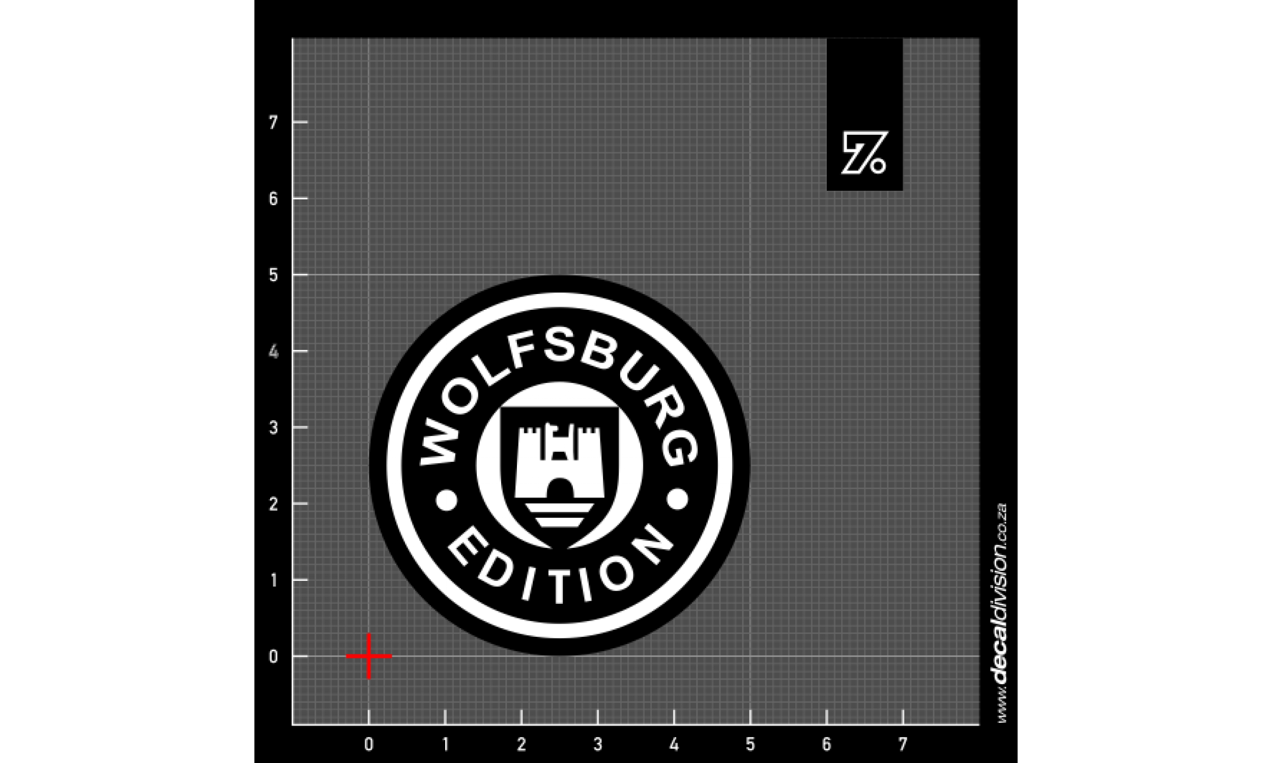 Wolfsburg Edition Logo - Volkswagen Wolfsburg Edition Logo Sticker