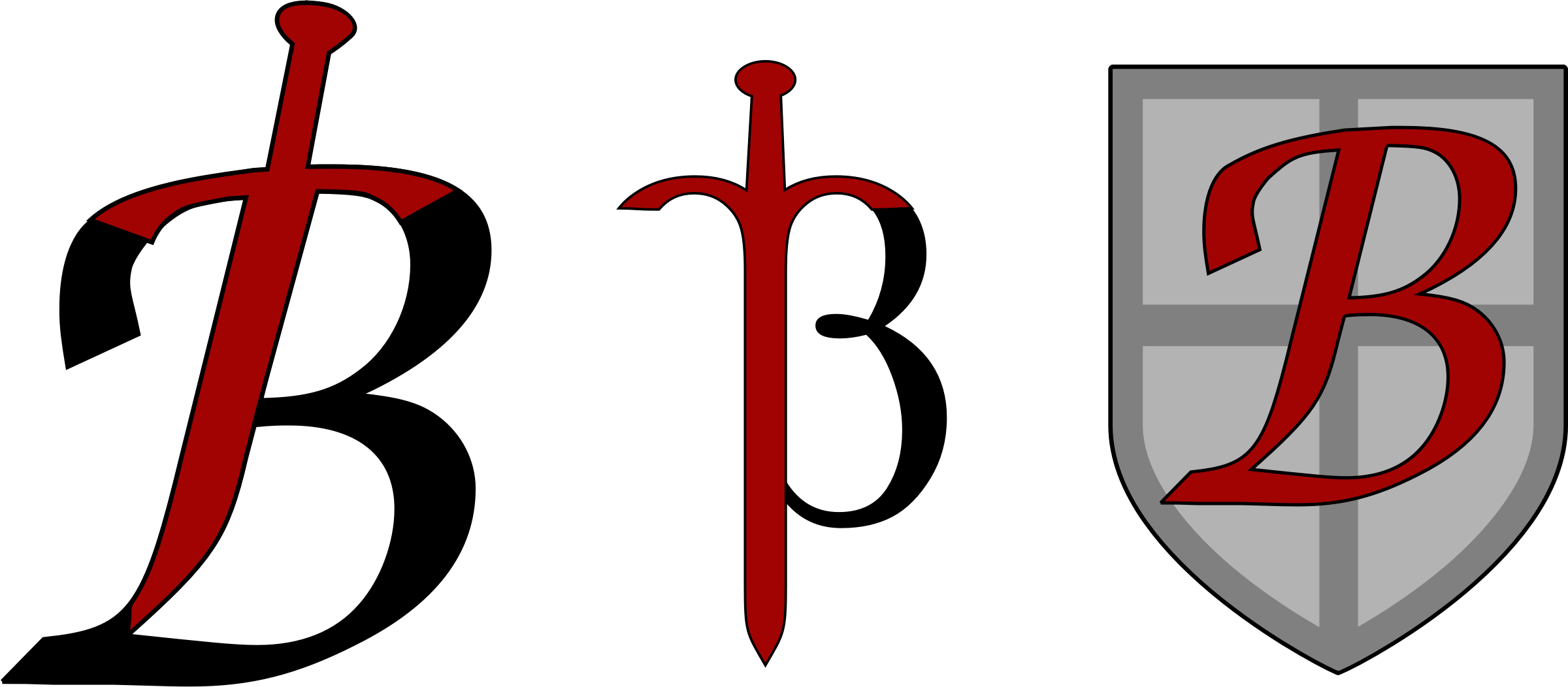 Big Letter B Logo - Clipart