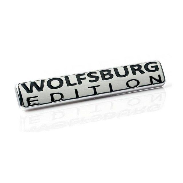 Wolfsburg Edition Logo - 100pcs/lot ABS WOLFSBURG EDITION Emblem Badge Sticker-in Car ...