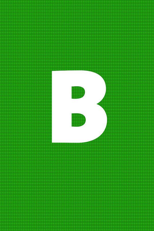 Big Letter B Logo - Big Letter B Typography Art With Patterned Background Series 002 ...