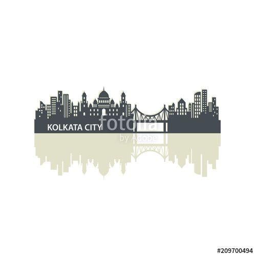 Skyline Logo - Kolkata City Skyline Logo Template Stock Image And Royalty Free