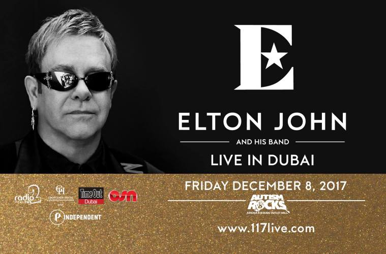 Elton John Logo - Sir Elton John LIVE in Dubai