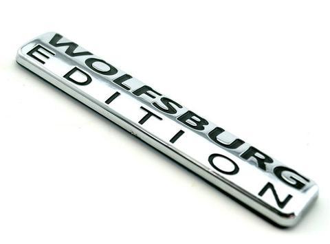 Wolfsburg Edition Logo - WOLFSBURG EDITION Rear Badge Emblem for VW Volkswagen Silver, ABS