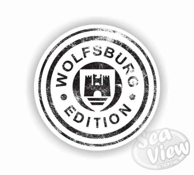 Wolfsburg Edition Logo - VOLKSWAGEN Wolfsburg Edition Retro Car Van Sticker Funny Decal ...