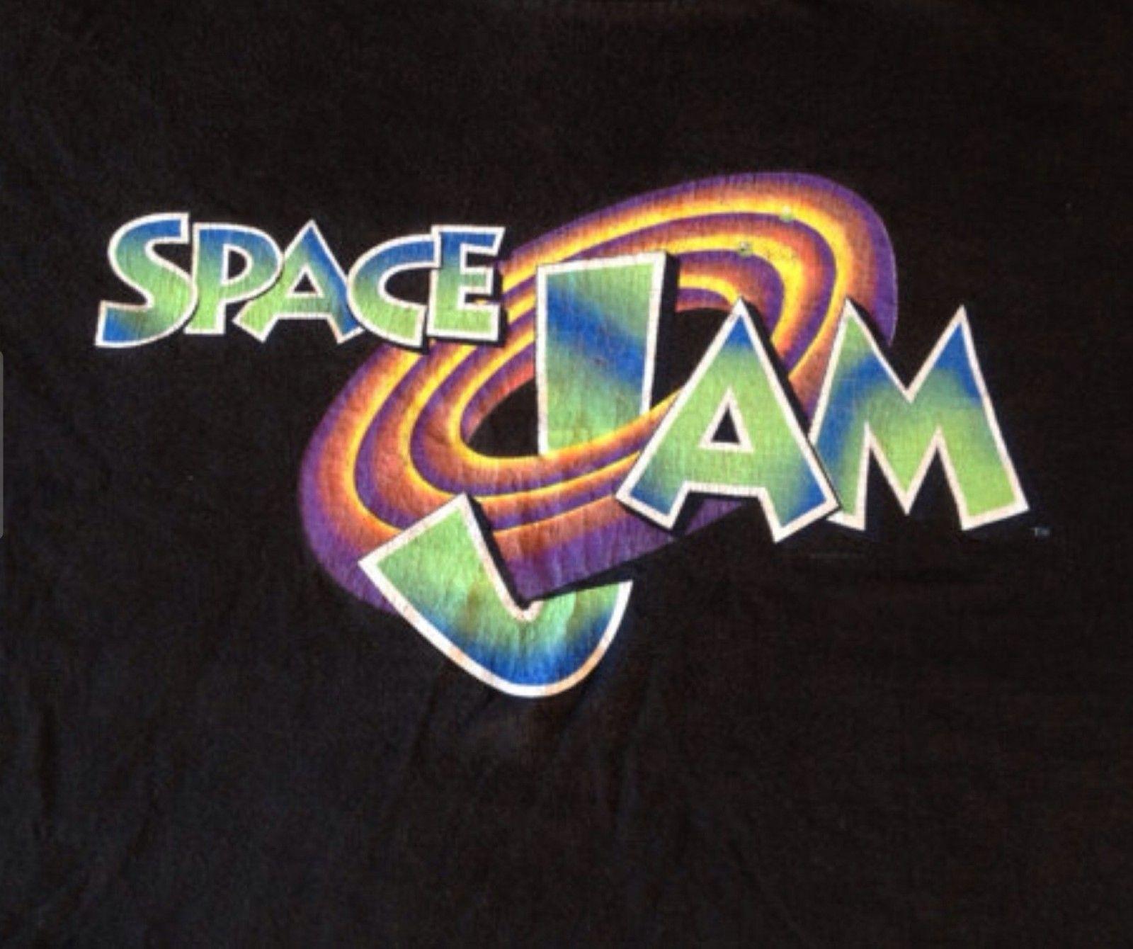 Bunny Movie Logo - Vintage Space Jam Movie T Shirt Michael Jordan Bugs Bunny Looney