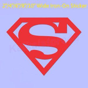 Sports Superman Logo - Superman Iron-On Sports LOGO DIY T-Shirt Clothing Heat Transfer PU ...
