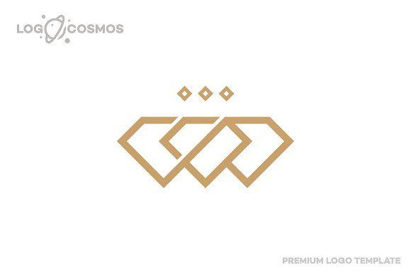 The Diamond Logo - Triple Diamond Jewelry Logo ~ Logo Templates ~ Creative Market