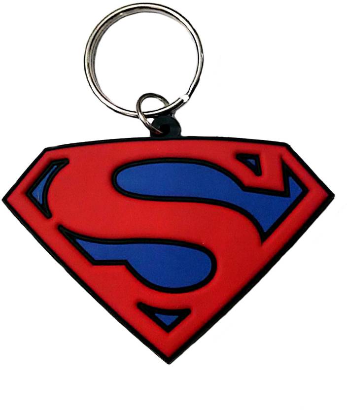 Sports Superman Logo - FCS SuperMan Logo Rubber Key Chain FCS SuperMan Logo Rubber