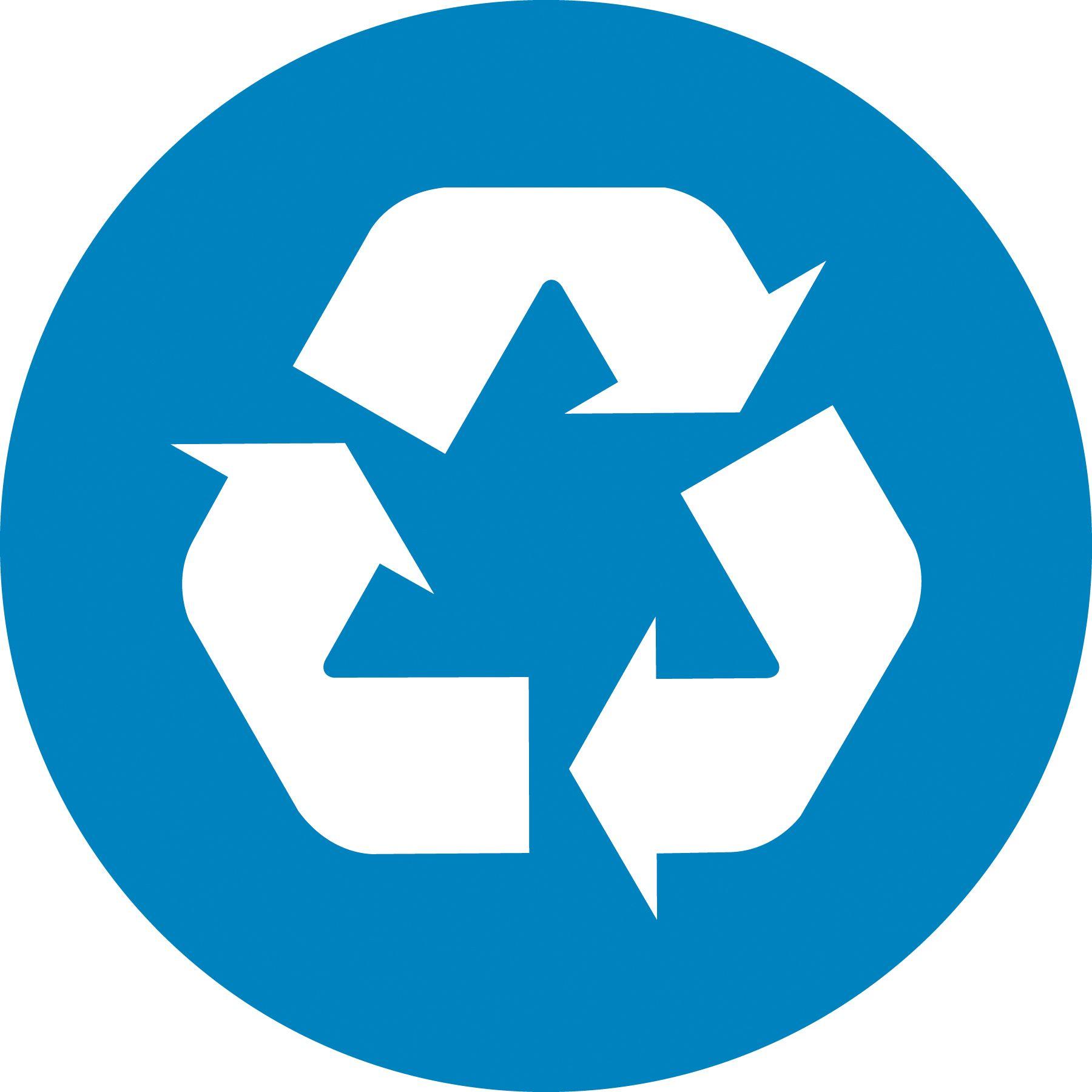 Blue Recycling Logo - this is a recycle logo it is blue and also it is white | Bike Shop ...