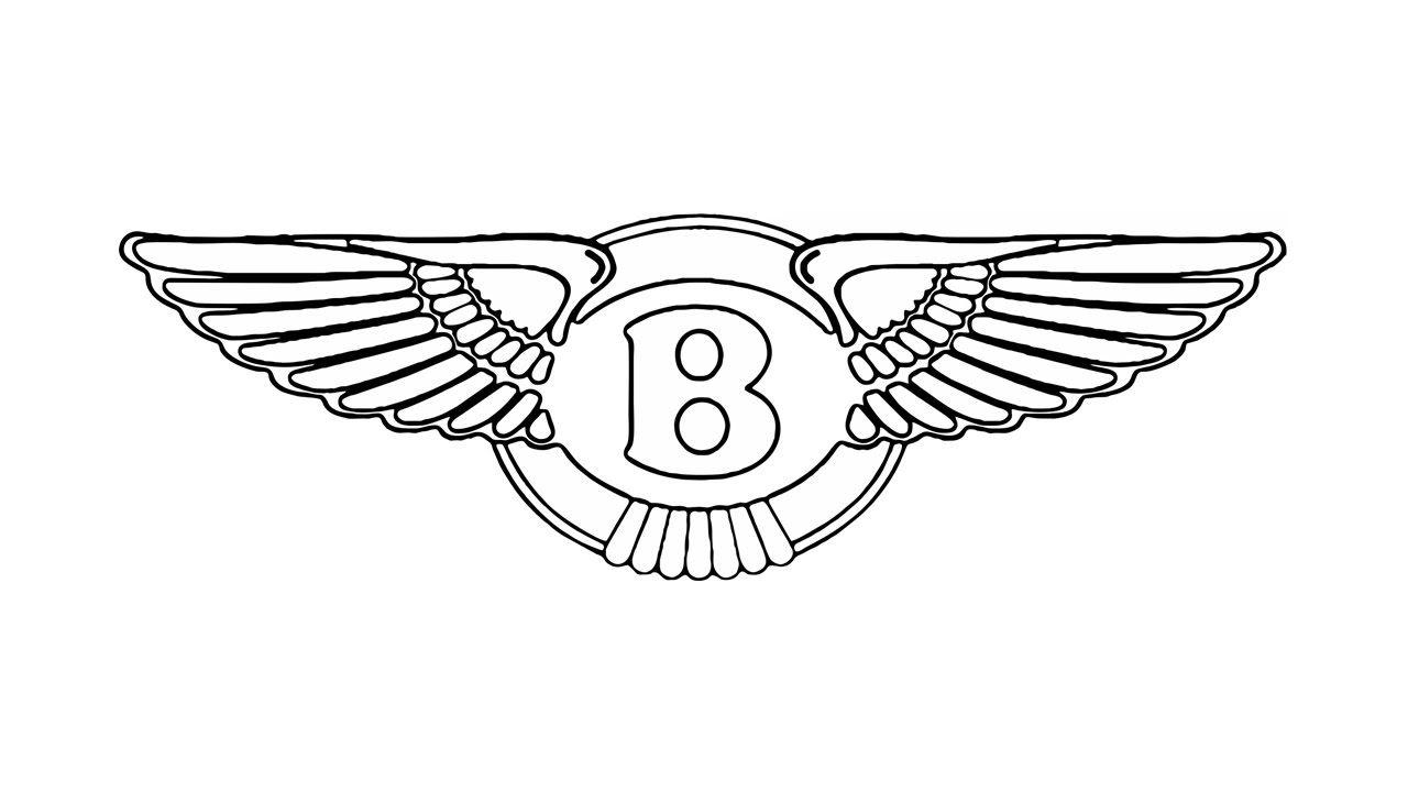 Bently Logo - How to Draw the Bentley Logo (symbol, emblem) - YouTube