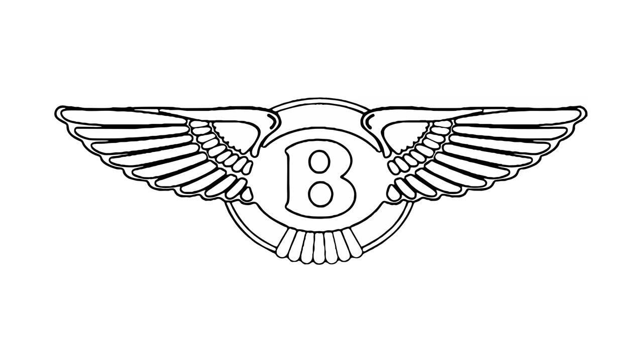 Bently Logo - How to Draw the Bentley Logo (symbol, emblem) - YouTube